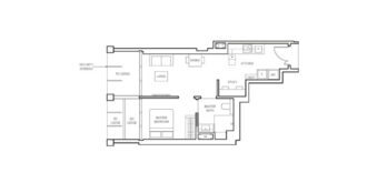 Canninghill-piers-floor-plan-1-bedroom+study-type-AS4-singapore